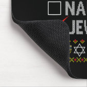 Nice Naughty jüdischen Ugly Hanukkah Sweater Funny Mousepad (Ecke)