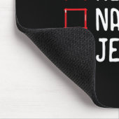 Nice Naughty jüdischen Weihnachtsliste Mousepad (Ecke)