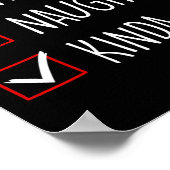 Nice Naughty Kinda Sus Weihnachtsfamilie Matching Poster (Ecke)