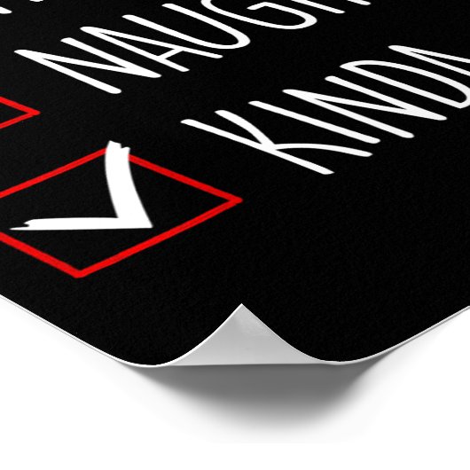 Nice Naughty Kinda Sus Weihnachtsfamilie Matching Poster (Ecke)