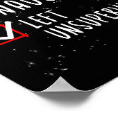 Nice Naughty Left Unsupervised Christmas List Sant Poster (Ecke)