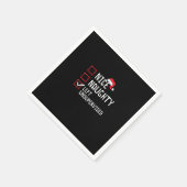 Nice Naughty Left Unsupervised Christmas List Serviette (Ecke)