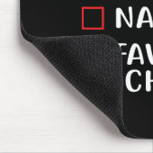 Nice Naughty Lieblings Kind Funny Weihnachten List Mousepad (Ecke)