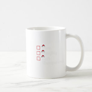 Nice Naughty Links unbeaufsichtigt Niedliche Weihn Kaffeetasse