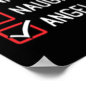 Nice Naughty List Engel Christmas 1 Poster (Ecke)
