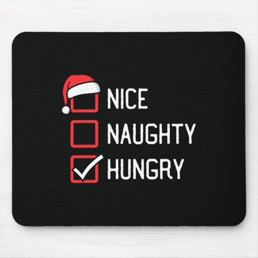 Nice Naughty List Hungerfestungen Mousepad (Vorne)