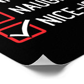 Nice Naughty List Nice-ish Weihnachten Poster (Ecke)
