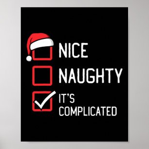 Nice Naughty listet seine komplizierten Weihnachte Poster