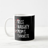 Nice Naughty Mama Lieblings Funny Funny Christmas Kaffeetasse (Links)