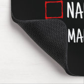 Nice Naughty Mama Tried Funny Christmas Mousepad (Ecke)