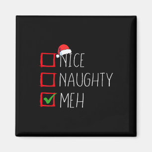 Nice Naughty Meh Weihnachtsliste Weihnachten Weihn Magnet