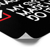 Nice Naughty meine Schwester ließ mich tun, es Wei Poster (Ecke)