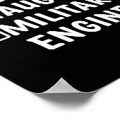 Nice Naughty Military Engineer Funny Christmas Eng Poster (Ecke)