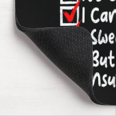 Nice Naughty Multi Checklist Funny Christmas List Mousepad (Ecke)