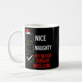 Nice Naughty My Blood Sugar Was Low Diabetes Funny Kaffeetasse (Links)