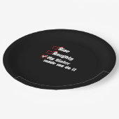 Nice Naughty My Sister Made Me Do It Pappteller (Schrägansicht)