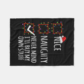 Nice Naughty Never Mind Ich kaufe mein eigenes Stu Fleecedecke (Vorderseite (Horizontal))