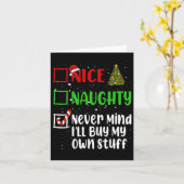 Nice Naughty Never Mind Ich kaufe mein eigenes Stu Karte (Gelbe Blume)