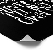 Nice Naughty Never Mind Ich kaufe mein eigenes Stu Poster (Ecke)
