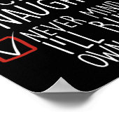 Nice Naughty Never Mind Ich kaufe mein eigenes Stu Poster (Ecke)
