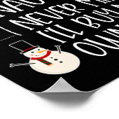 Nice Naughty Never Mind I'll Buy My Own Stuff Chri Poster (Ecke)