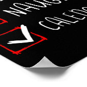 Nice Naughty New Caledonian Christmas Or New Caled Poster (Ecke)