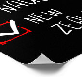 Nice Naughty New Zealander Christmas New Zealand H Poster (Ecke)