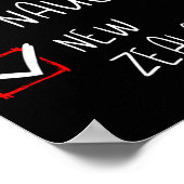 Nice Naughty New Zealander Christmas New Zealand H Poster (Ecke)