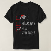 Nice Naughty New Zealander Christmas New Zealand H T-Shirt (Design vorne)