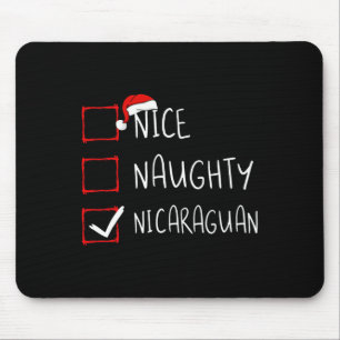 Nice Naughty Nicaraguan Weihnachten Nicaragua Heri Mousepad