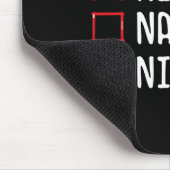 Nice Naughty Nice-ish Weihnachtsliste Mousepad (Ecke)