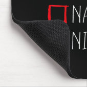Nice Naughty Nice Nice Christmas List Xmas Santa C Mousepad (Ecke)