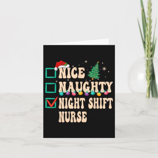 Nice Naughty Night Shift Nurve Karte (Vorderseite)
