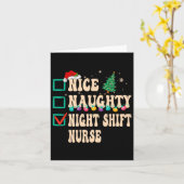 Nice Naughty Night Shift Nurve Karte (Gelbe Blume)