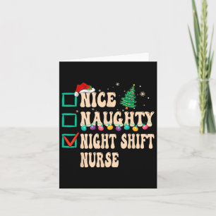 Nice Naughty Night Shift Nurve Karte