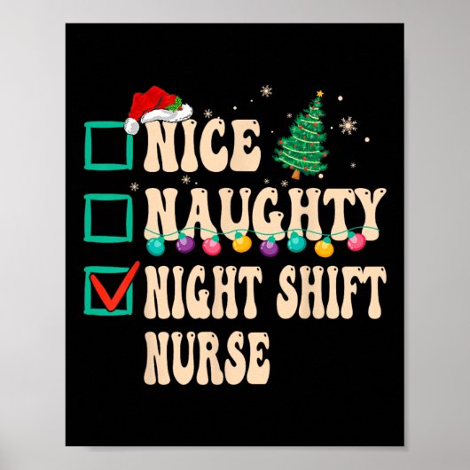 Nice Naughty Night Shift Nurve Poster (Vorne)