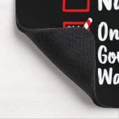 Nice Naughty On A Government Watch List Christmas Mousepad (Ecke)