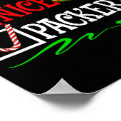 Nice Naughty Packer Weihnachtsliste Poster (Ecke)