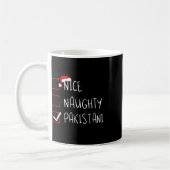 Nice Naughty Pakistani Weihnachten Pakistan Erbe Kaffeetasse (Links)