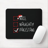 Nice Naughty Pakistani Weihnachten Pakistan Erbe Mousepad (Mit Mouse)