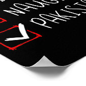 Nice Naughty Pakistani Weihnachten Pakistan Erbe Poster (Ecke)