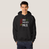 Nice Naughty Pass Weihnachtsfeiertag Hoodie (Vorne ganz)