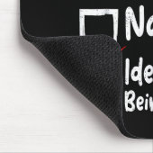 Nice Naughty Perfect Funny Christmas List Family M Mousepad (Ecke)