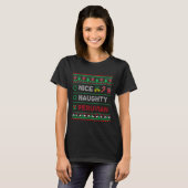 Nice Naughty Peruvian Christmas Checklist Peru T-Shirt (Vorne ganz)