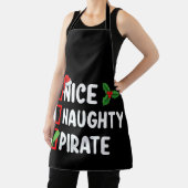 Nice Naughty Pirate Familie Matching Weihnachtslis Schürze (InSitu)