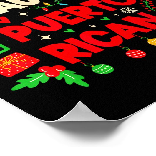 Nice Naughty Puerto Rican Puerto Rico Women Christ Poster (Ecke)