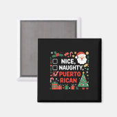 Nice Naughty Puerto Rico Weihnachten Magnet (Vorderseite/Rückseite)