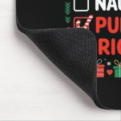 Nice Naughty Puerto Rico Weihnachten Mousepad (Ecke)