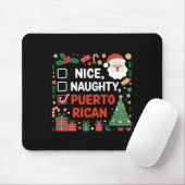Nice Naughty Puerto Rico Weihnachten Mousepad (Mit Mouse)