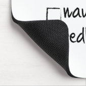 Nice Naughty Redhead - Xmas Geschenk Idee Funny Ch Mousepad (Ecke)